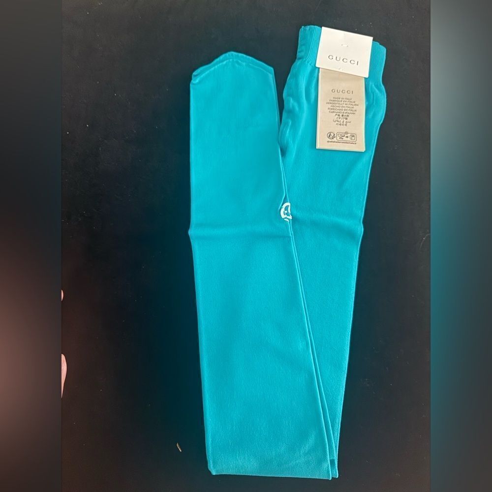 Brand new women’s Women’s Gucci  Teal blue tights size m & large - Picture 5 of 14